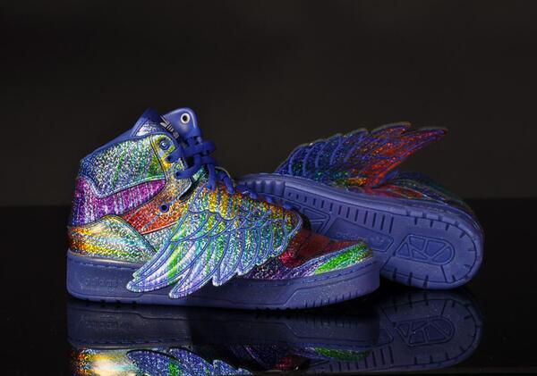 p*)様 adidas JEREMY SCOTT ヘビ柄オーロラグリッター　未使 adidas-jeremy-scott-js-wings-